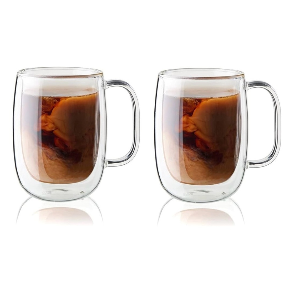 Set/2 Zwilling “Sorrento” Glass Coffee Cups